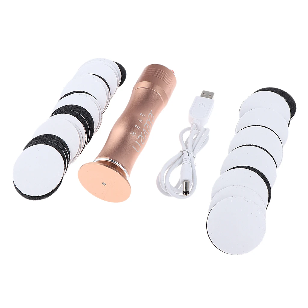 Professional Electric Foot Callus Remover Shaver for Feet Dry Hard Dead Skin & 60pcs Replacement Sandpaper Disk Sanding Pad