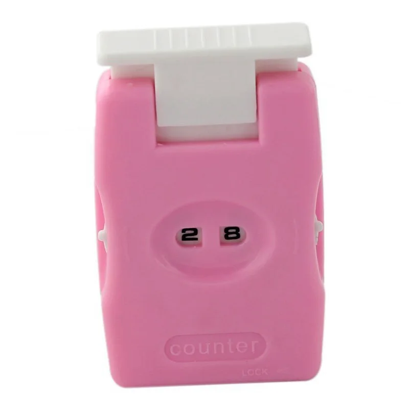 

HLZS-Hilo de tejer contador para ganchillo herramienta de tejer-rosa