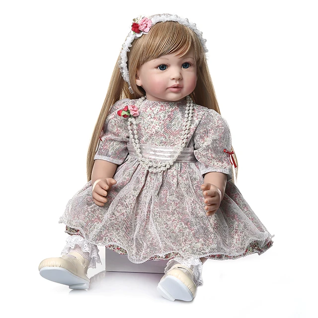 60Cm silicone reborn baby doll toys like real vinyl princess