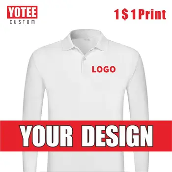 

YOTEE2020 new cheap long sleeve polo personal group custom embroidery polo long sleeve