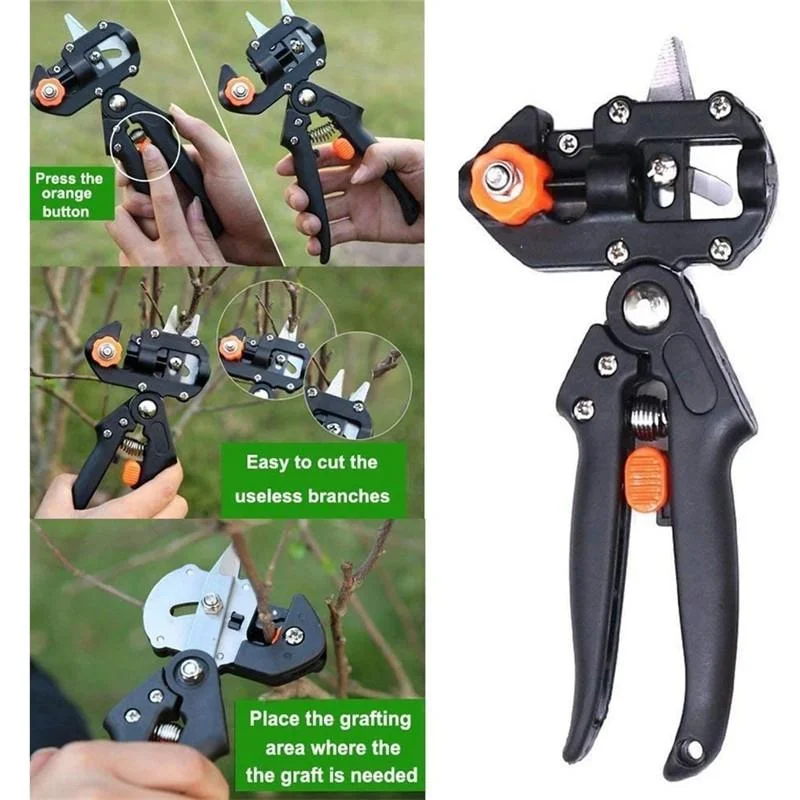 Grafting Pruner Garden Grafting Tool Professional Branch Cutter Secateur Pruning Plant Shears Boxes Fruit Tree Grafting Scissor shrub cutter