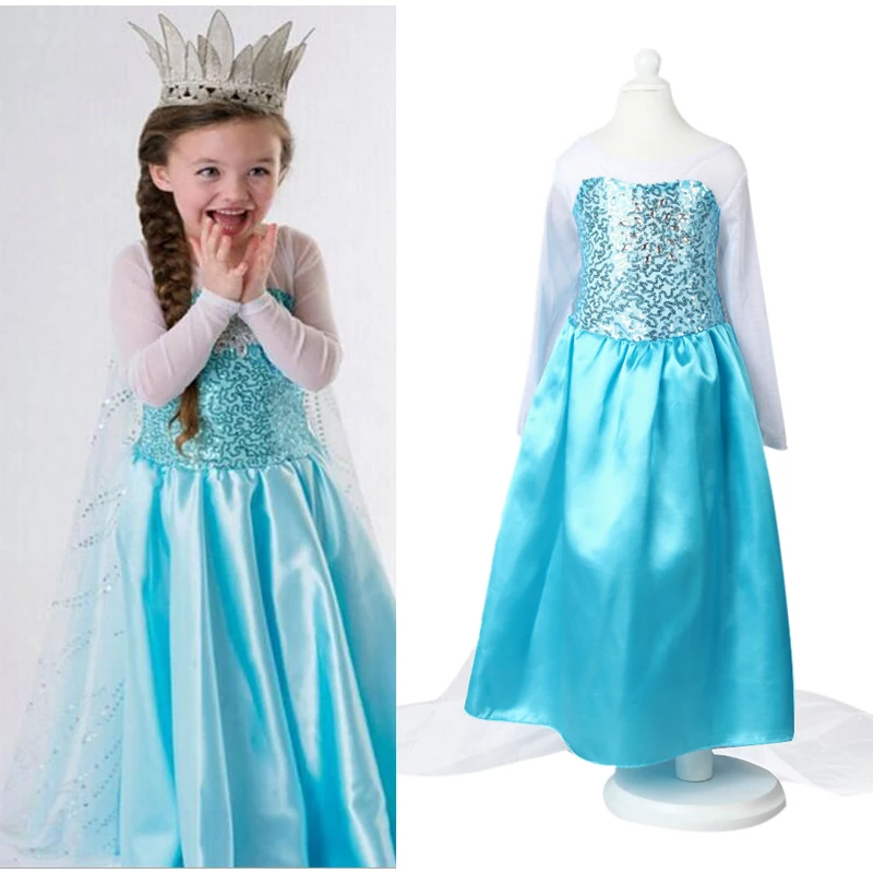 

Girl Princess Dresses Fashion Long Sleeve Summer Family Celebrations Party Dress Wedding Cute Sleeveless Cosplay Summer Dresses