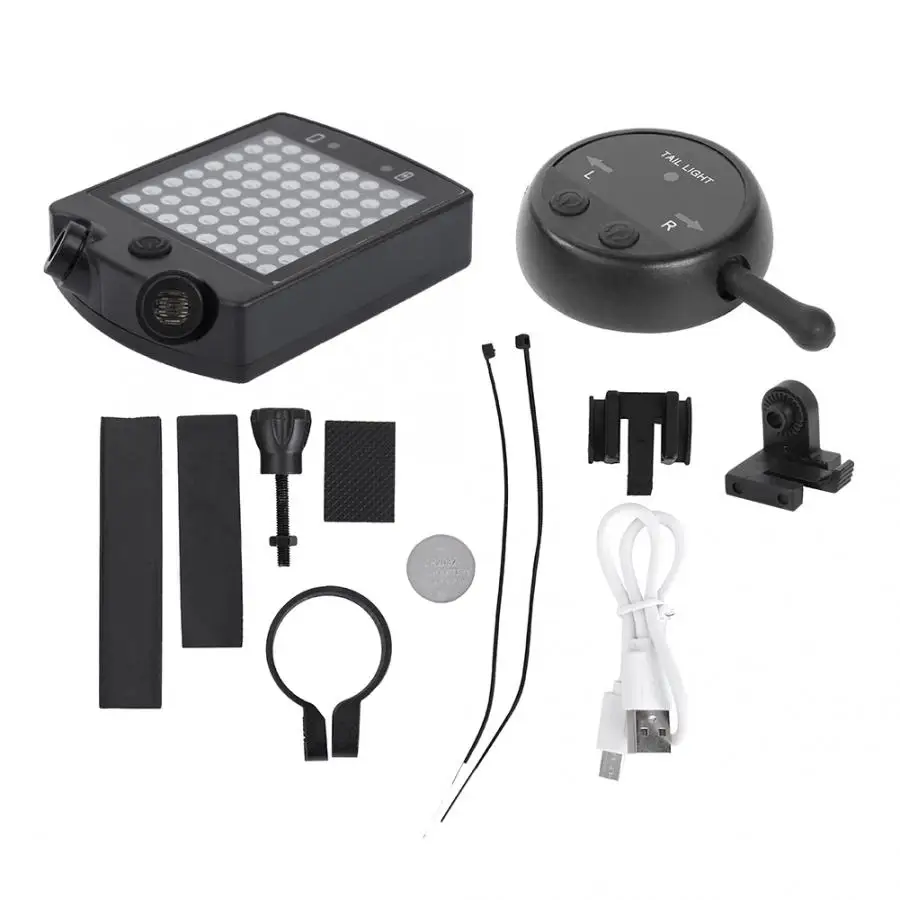 

Bicycle Rear Light Wireless Remote Control Turning Light Turn Signals Rear Light Safety Warning Seatpost Lamp Bike Accessory