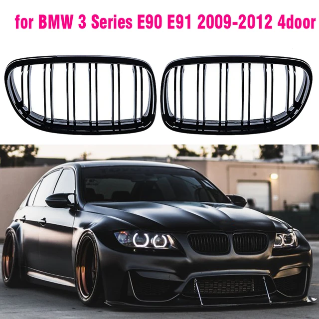 Calandre Avant de Voiture Noire Brillante, pour BMW E90 E91 LCI Série 3  Berline Wagon 2009 2010 2011 2012 - AliExpress