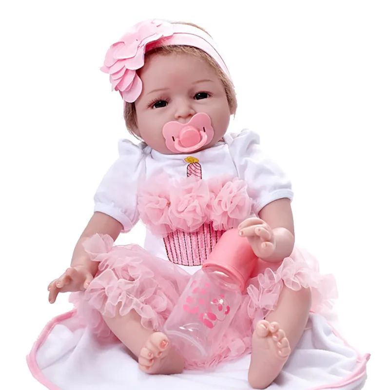 55 см, игрушки для детей, милая кукла-Реборн, силиконовая Реалистичная кукла принцессы для девочек, детские куклы, подарок на день рождения, Рождество