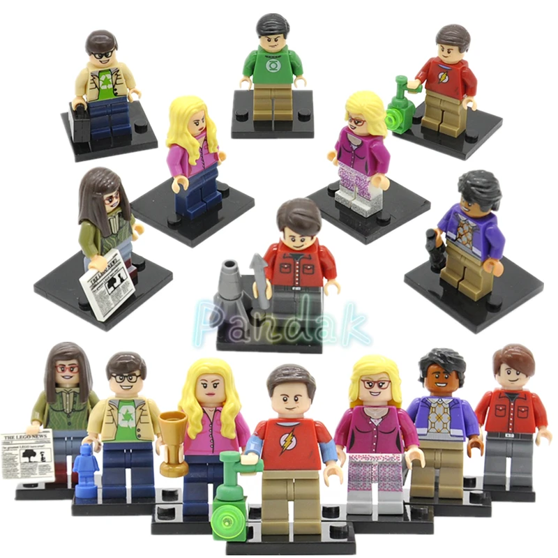 

Single Sale TBBT The Bang Theory Sheldon Leonard Amy Penny Rajesh Figure Howard Bernadette Building Blocks Sets Model Toys