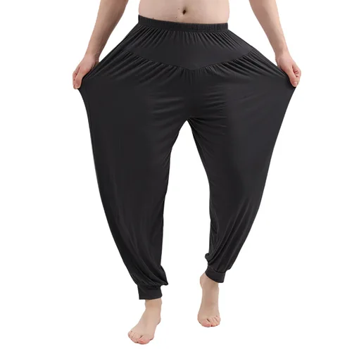 Fdfklak 남성용 루즈 팬츠, 모달 코튼 홈 바지, 플러스 사이즈, 남성 잠옷 바지, 캐주얼 잠옷, 6XL, 신제품 3