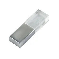 Fosco cristal sólido u disco acrílico personalidade criativa presente usb carro 8g transparente luminoso u disco portátil presente