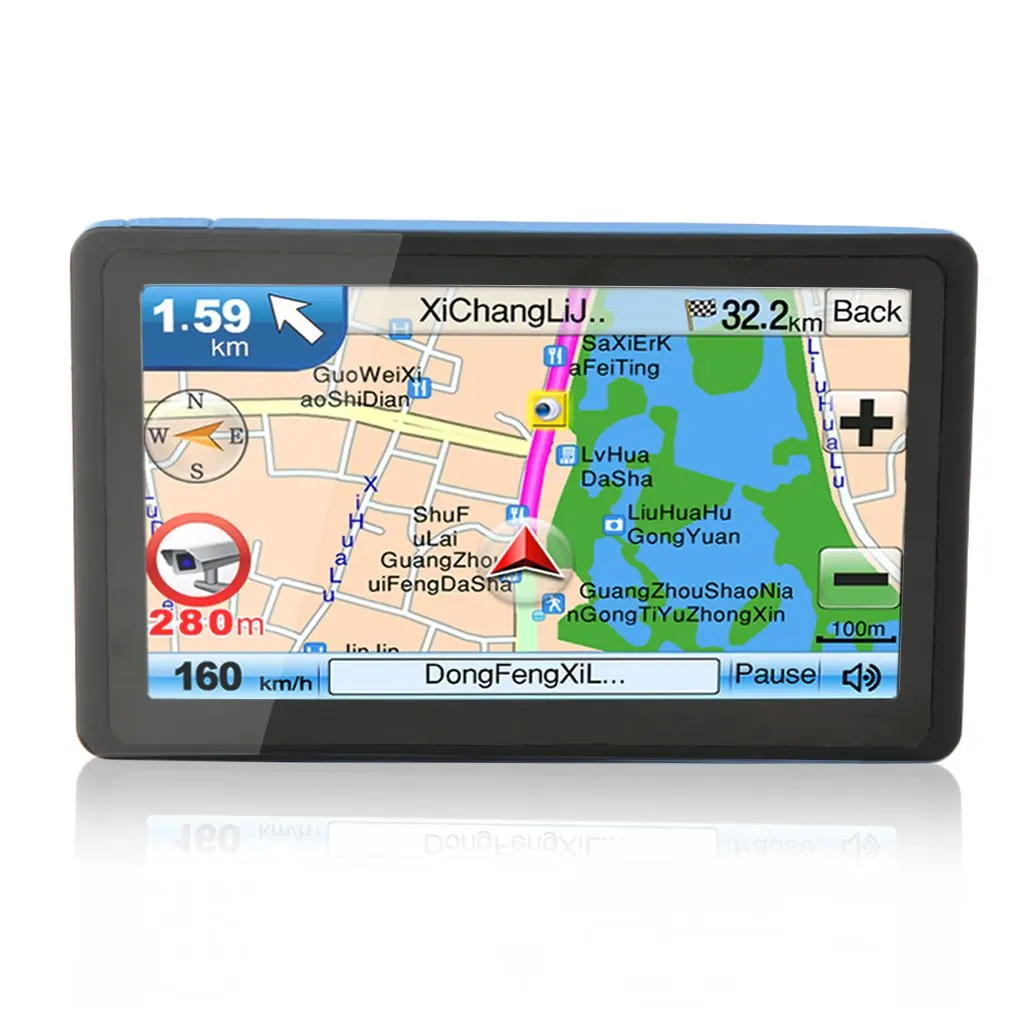 7 дюймов транспортных средств gps навигация SAT NAV 8 Гб навигатор с солнцезащитным козырьком Америка карта высокочувствительный gps приемник для автомобиля грузовик