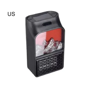 

Creative Flame Mini Heater Remote Control Mini Fireplace Heater Household Winter Portable Warm Heater