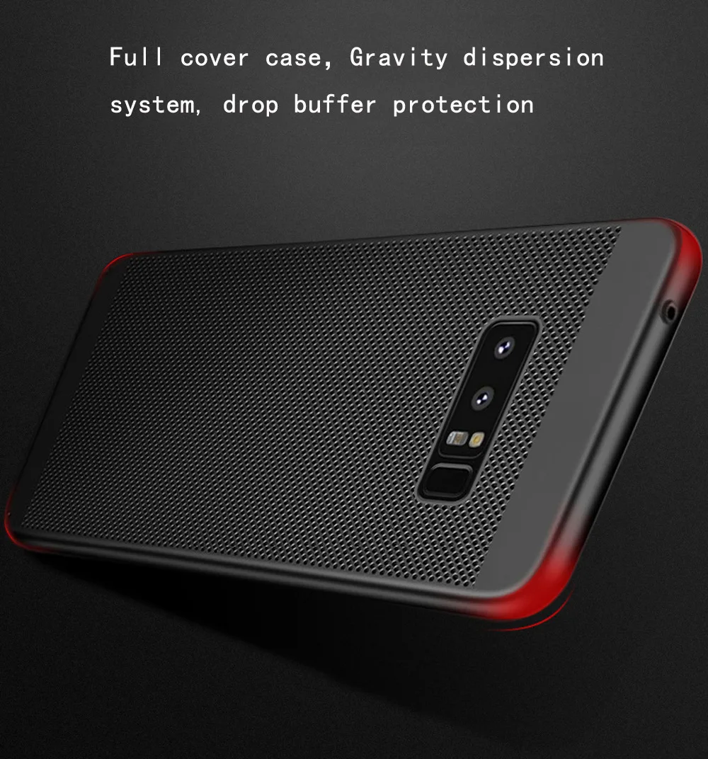 HTMOTXY Funda для samsung S10 Lite S8 S9 Plus S7 S6 EDGE Note 10 4 5 8 9 чехол тонкий жесткий PC полые охлаждения