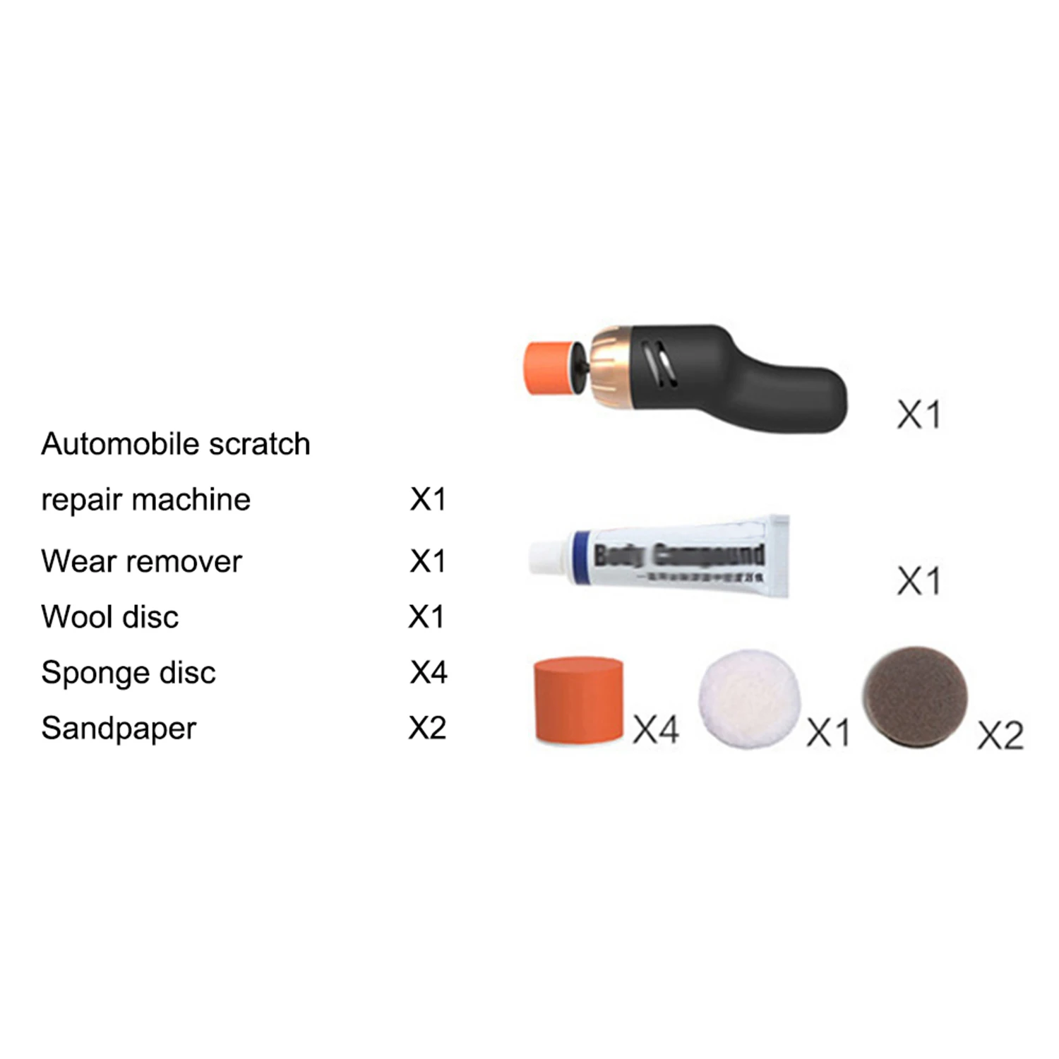 Универсальный автомобильный полировщик, электрическая полировальная машина для полировки воска, инструмент для полировки автомобиля, инструмент для ремонта поверхности автомобиля, инструмент для ремонта царапин