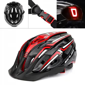 

56-59cm Light Bicycle Cycling Helmet Intergrally Molded Mountain MTB Road Bike Helmet with Tail Light