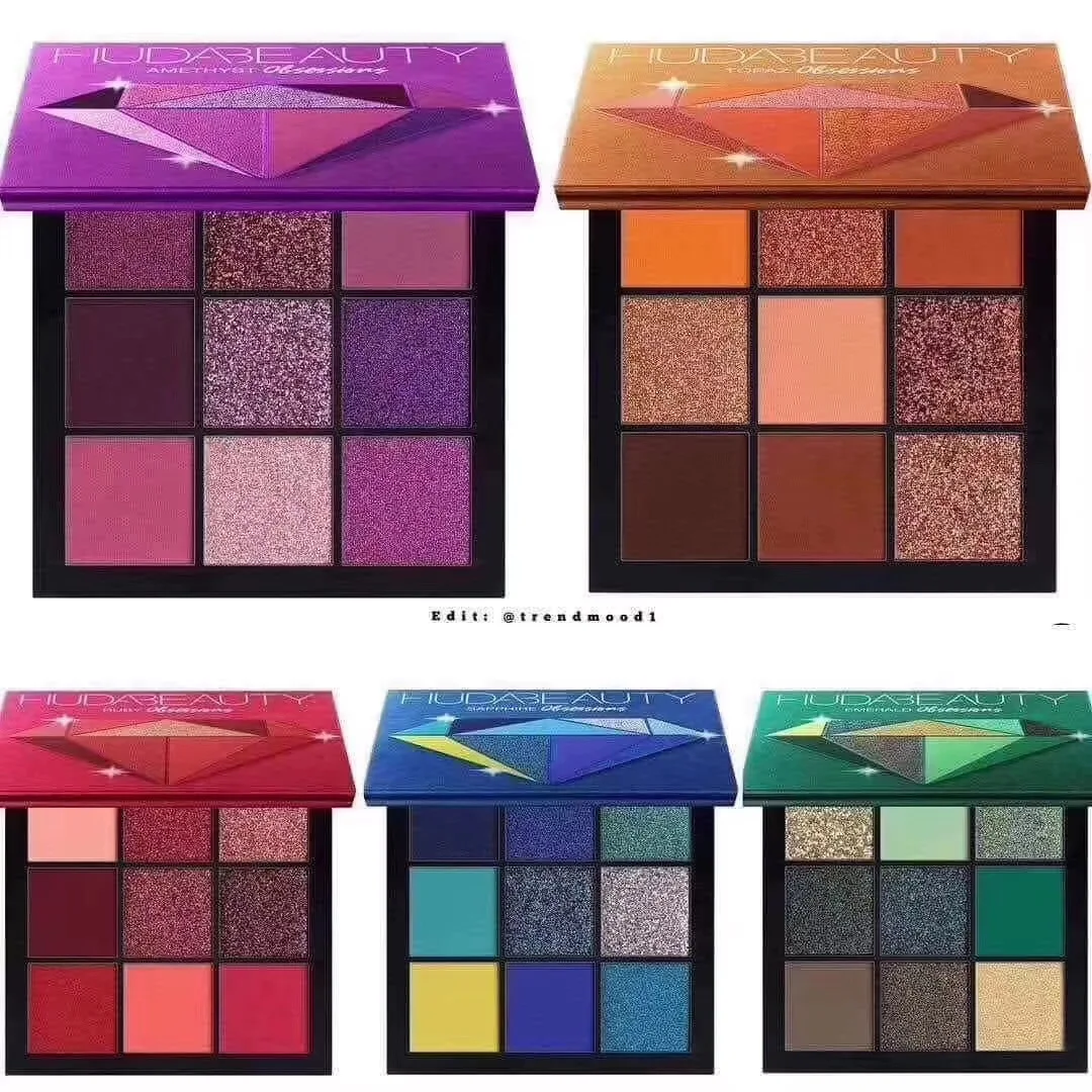 Новая палитра Hudas beauty Ruby Obsessions Палетка матовых теней Shimmer Nude Макияж Блеск тени для смоки айс порошок - Цвет: 5pcs