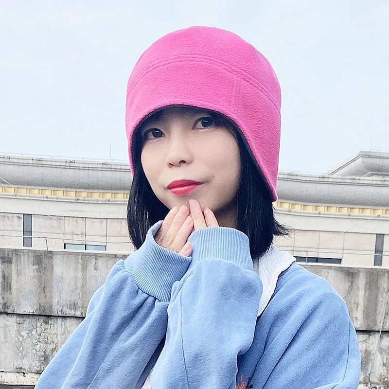 Двухсторонний капюшон с защитой для ушей мужские зимние велосипедные шапки бега