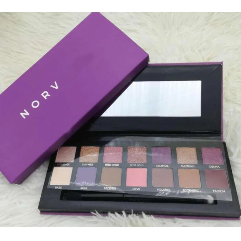 

High quality Eye Cosmetics glow Kit Soft Glam 14 Color Shades Norvinas Purple Box Eyeshadow Palette 9 Color Pick