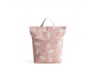 

Outdoor Baby Nappy Reusable Washable Cloth Waterproof Diaper Storage Hand Bag
