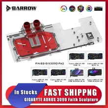 Brouette 3090 3080 GPU Bloc D'eau pour Gigabyte AORUS RTX 3090 3080 XTREME, Couverture Complète Gigabyte 5v ARVB GPU Refroidisseur, BS GIX3090 PA2