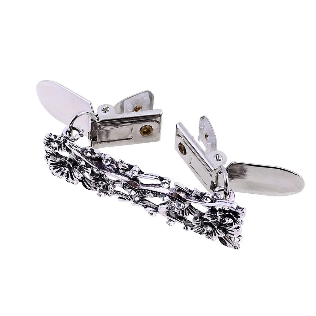 Blooming Rose With Chain Elegant And Delicate Personality Animal Deer Alloy Diamond Shawl Clip Sweater Clothing Buckle | Украшения и