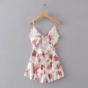 

2020 chun xin Products in Europe And American Style WOMEN'S Dress Printed Camisole Flounced Onesie A8xs2040