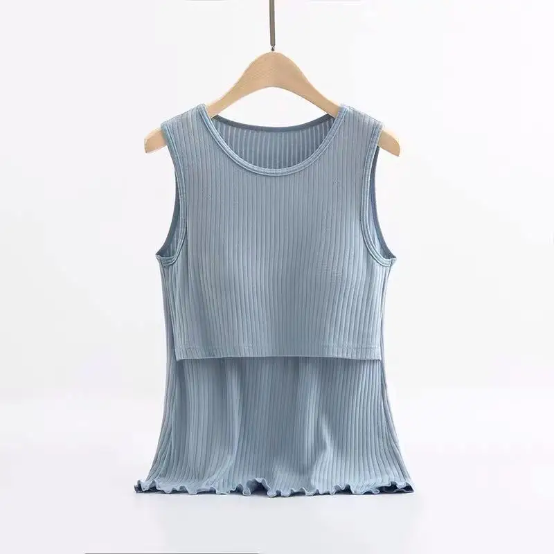 Summer Maternity Clothing Pregnant Women Tanks Solid Color Home Nursing Tops Maternity Tank Tops Maternity Tank Top 8 Colors