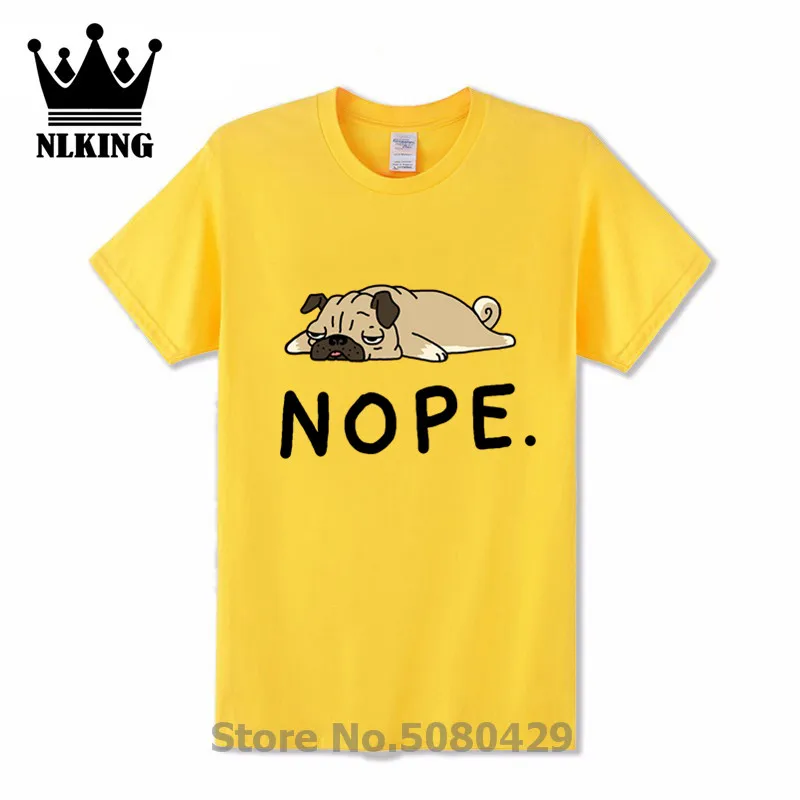 Топ Nope Not Today Футболка мужская sycophant dog дизайнерский с коротким рукавом О образным
