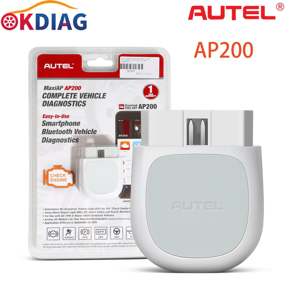 Autel AP200 OBD2 Scanner OBD OBDII Car Diagnostic Tool TPMS Code Reader Automotivo Tool Full System PK AP200M MK808 buy car inspection equipment