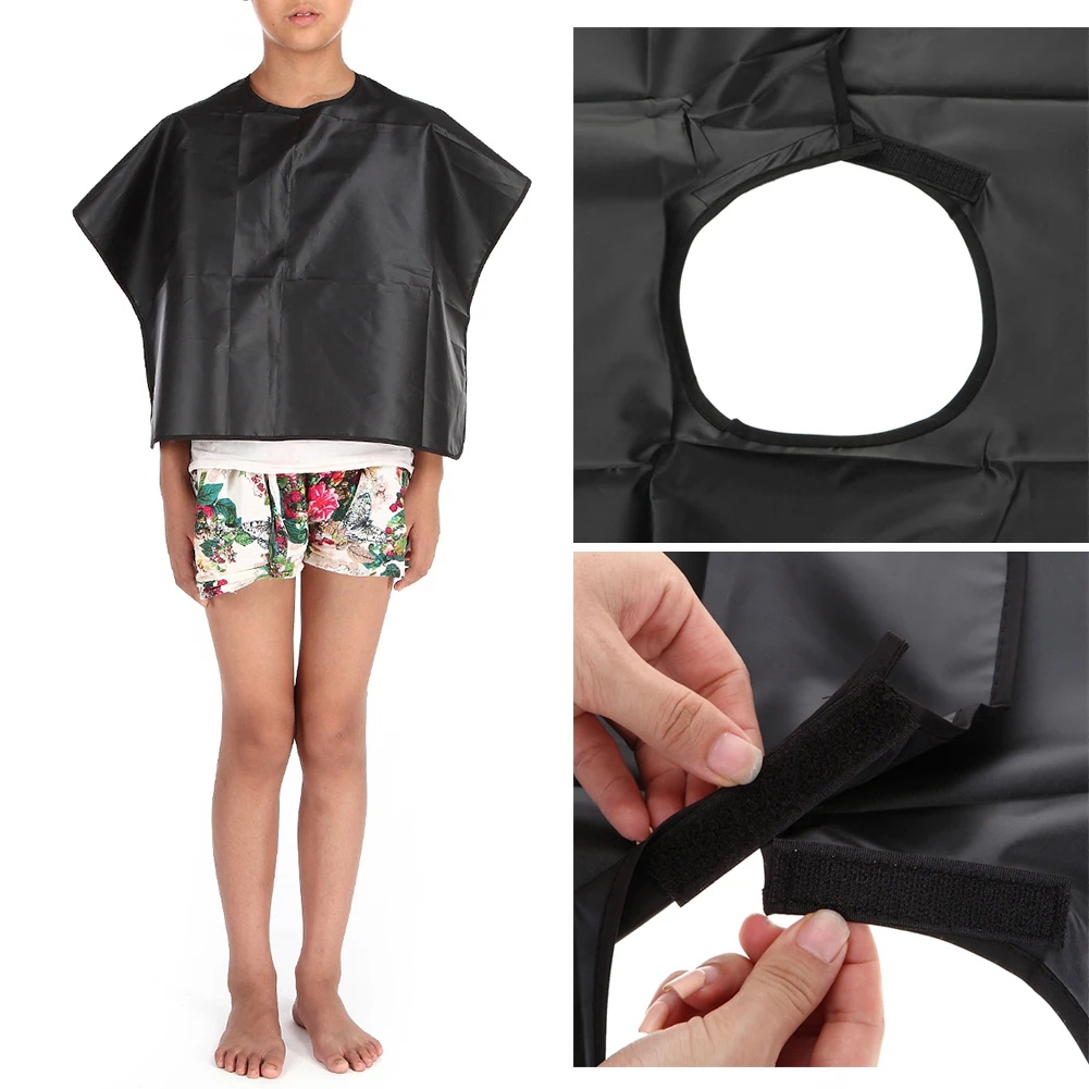 1pc bata de peluquería delantal impermeable niños adultos capa de corte de pelo herramienta de corte de pelo de alta calidad