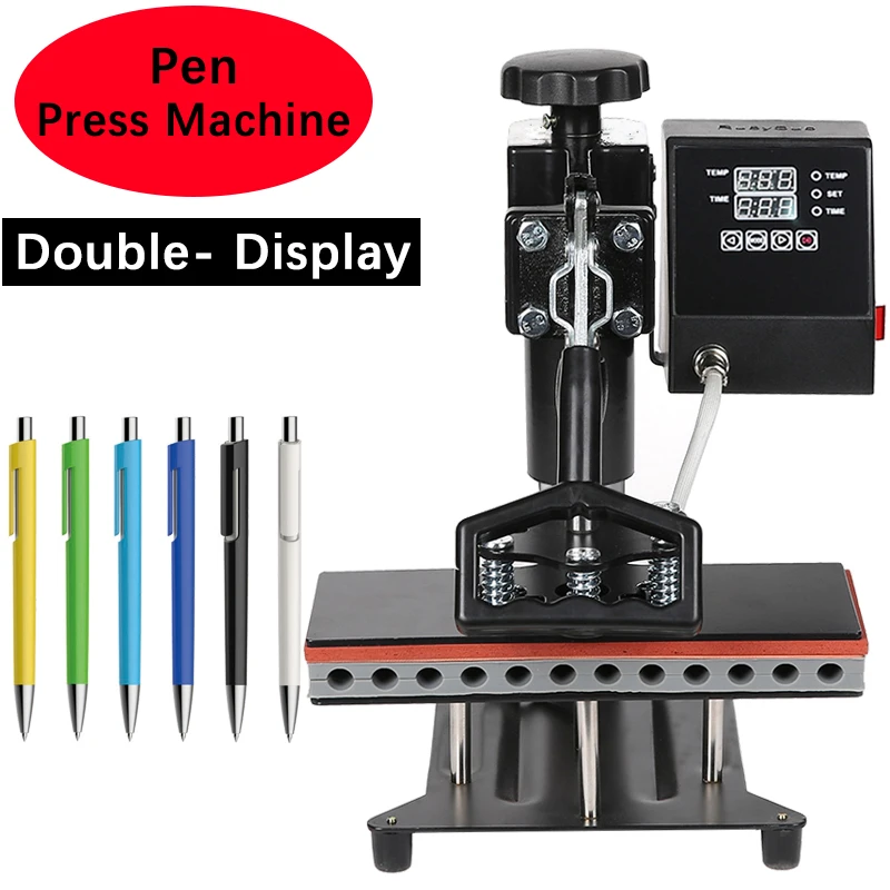 instant printer from phone 12 in 1 Sublimation Pen Press Machine Pen Printing Ball Pen Heat Press Machine DIY Heat Transfer Sublimation 12pcs One Time mini portable thermal printer