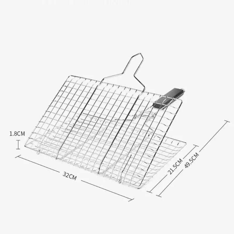 1 шт. портативный барбекю-гриль зажим широкий диапазон применения практичный экономичный складной легкий чистый принадлежности для барбекю для пикника