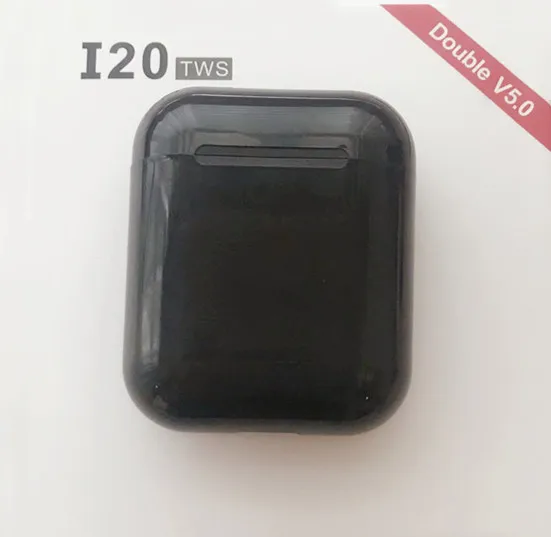 Беспроводные наушники i20 tws bluetooth 5,0 наушники с сенсорным управлением гарнитура с затычки в уши для микрофона pk i30 i10 i50 tws для iPhone - Цвет: i20black