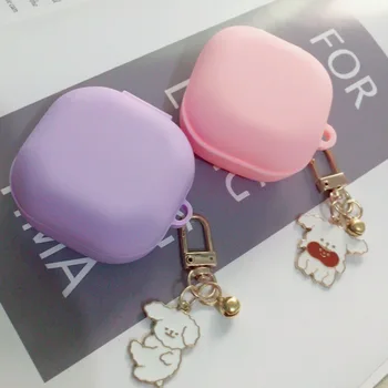 

sFor Samsung Galaxy Buds Live Case Cute Korea Bear Cartoon Keyring Silicone Earphone Case for Samsung Live Cover fundas