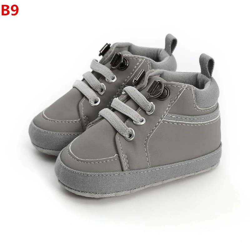 Обувь для новорожденных мальчиков, новая классическая парусиновая обувь для мальчиков, начинающих ходить, детская обувь - Цвет: B9
