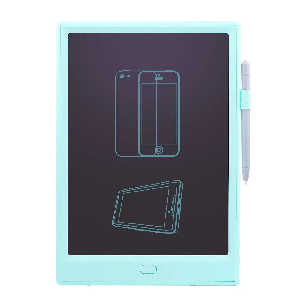CHUYI 10 дюймов ЖК-планшет для письма электронные цифровые графические планшеты почерк Pad ультра тонкий детский блокнот для рисования - Цвет: Синий