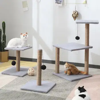 

Cat climbing frame small cat nest cat tree one cat scratching post cat scratching board cat jumping platform Tongtianzhu cat toy