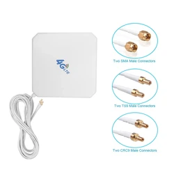 Antenne 4G 35dBi LTEA lot de 10 pièces, 2 connecteurs SMA/2 CRC9/2 TS9 pour Modem 4G, adaptateur de routeur, connecteur de Signal Zoom 