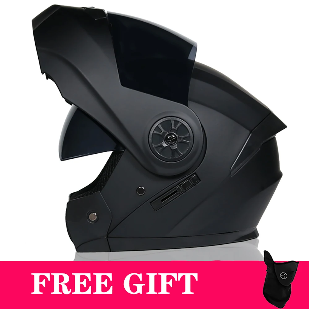New BLD Motorcycle Modular Flip Up Helmet With Double Visor Lens Motocross Racing Full Face Helmets Capacete Casco Moto DOT | Автомобили и