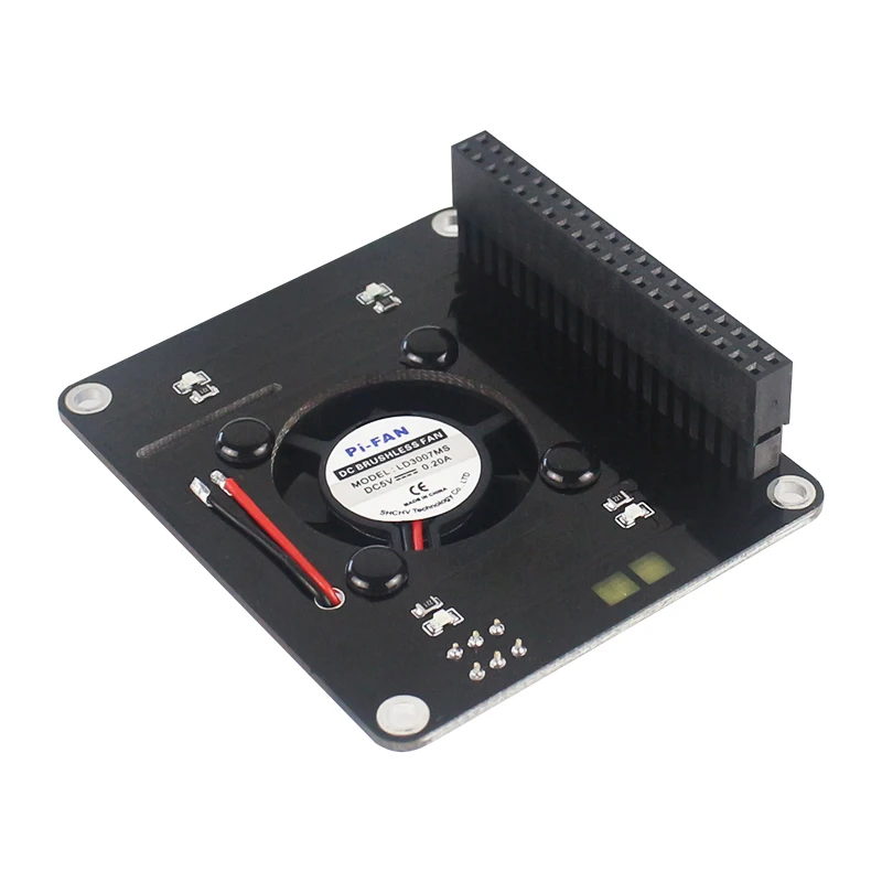Raspberry Pi 4 Cooling Fan GPIO Expansion Board with Blue LED Light compatible for Raspberry Pi 4B/3B+/3B