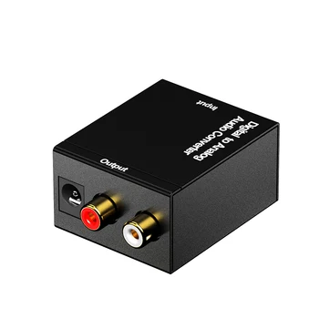 

HD 1080P Digital Optical Coaxial Toslink Fiber Conversion SPDIF Coax to Analog RCA Audio Converter Adapter RCA L/R 3.5mm