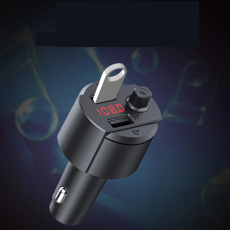 Двойное USB Автомобильное зарядное устройство громкой связи комплект беспроводной связи bluetooth для автомобиля fm-передатчик MP3 плеер Автомобильная электроника Аксессуары Поддержка U диск
