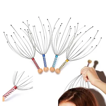 

1PCS Claw Massager Body Massager Octopus Head Scalp Neck Equipment Anti-stress Relax Massage Tens Pain Relief Head Massager