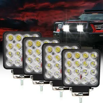 

4pcs 4INCH 48W LED WORK WORKING DRIVE DRIVING LIGHT LAMP Epistar for OFFROAD 24V 4WD BOAT SUV TRUCK TRAILER 48W Work Light