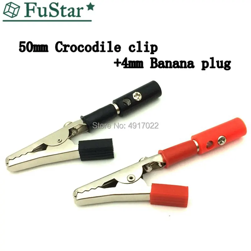 5set/10PCS IMC Hot 50mm Plastic Handle Test Probe Metal Alligator