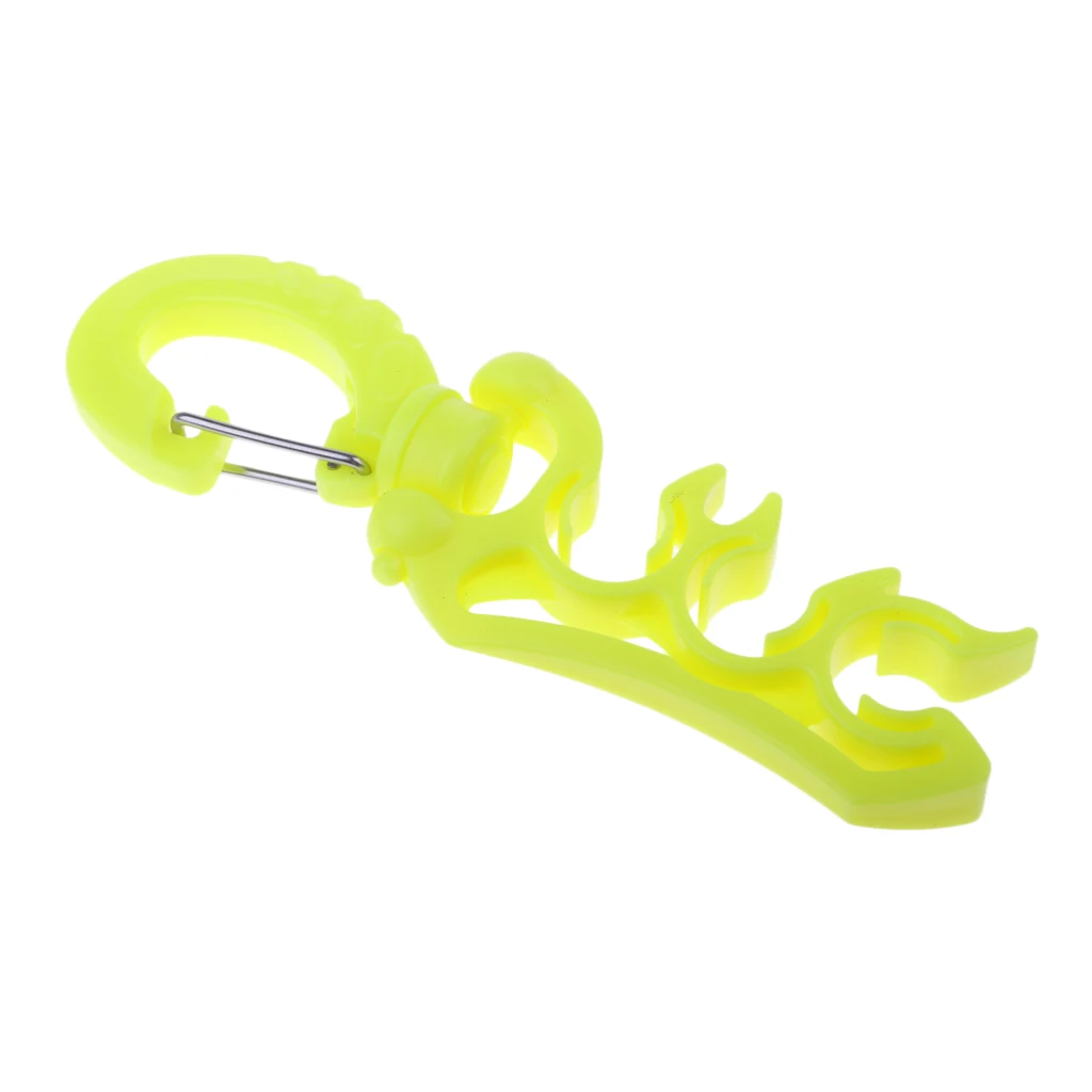 Scuba Diving Triple 3 Hose Regulator and Gauge Holder Clip Retainer Gear Equipment