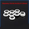 2 Pcs Bath cabinet roller wheel shower room accessories bearing roller wheel 19mm/22mm/23mm/25mm/27mm rollers for sliding door ► Photo 1/4