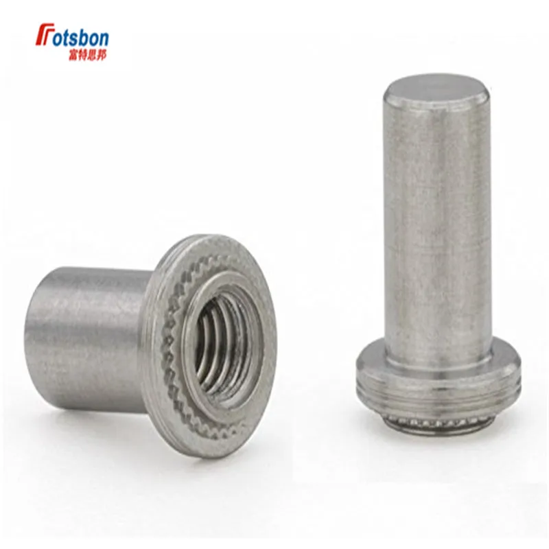 

BS-M3/M4/M5/M6 Self-clinching Blind Nuts Vis Fasteners Nut Server Cabinet Nuts for Sheet Metal Sheets and Panels Blind Fastener