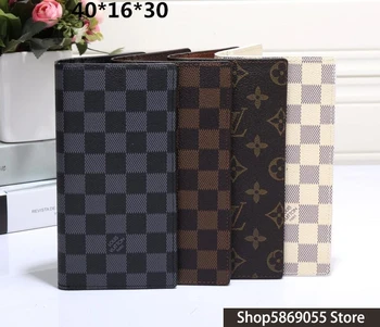 

Luxury Louis Vuitton LV- Men Women Wallets Fashion Long Leather Top Quality Card Holder Classic Female Purse Brand Wallet L41