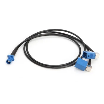 

50cm RG174 Pigtail Cable Fakra C Male Plug To 2 x Fakra C Female Splitter Combined Cable