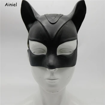 

Movie Batman Catwoman mask Halloween funny cosplay mask Halloween sexy catwoman latex mask Batman mask Cosplay mask props