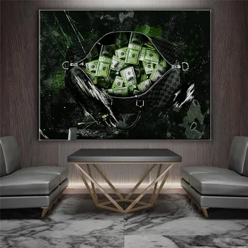 

Wall Art Posters Tableau Decoration Mural Canvas Painting Money Poster Cuadros Modernos Para Salon Plakaty Na Sciane Paintings